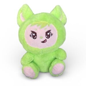 Yoonique LaBabies ZuZu Green Plush Monster Toy 10”